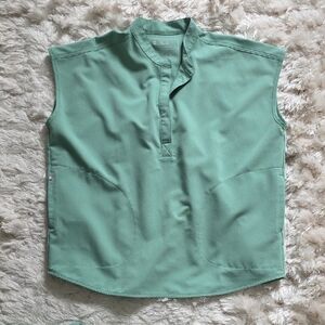 Figs Women's Mint Green Cap Sleeve Top